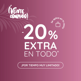 VEINTE CONMIGO -20% DTO. EXTRA