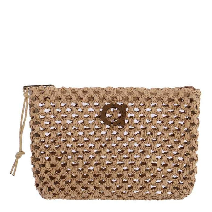 Neceser de Playa Rafia Beige  