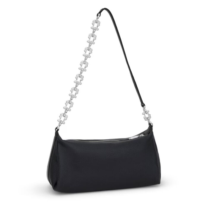 Bolso Bandolera Chain Fold Negro   2