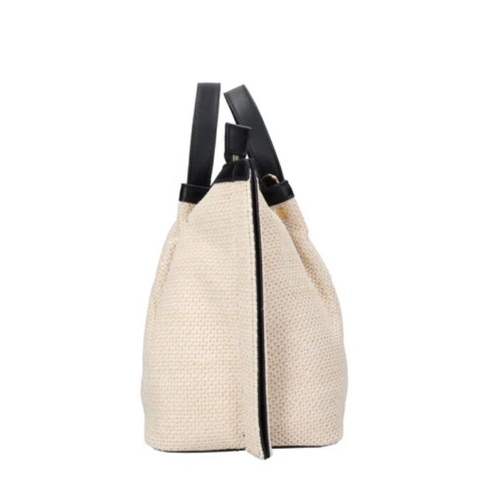 Bolso Shopper Seek Negro-Natural   2