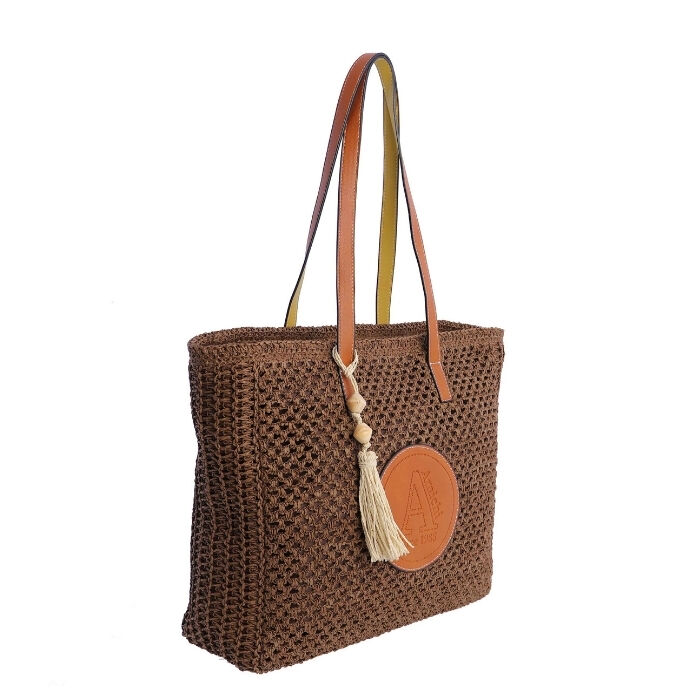 Bolso Shopper Fuerteventura Marr&oacute;n   1