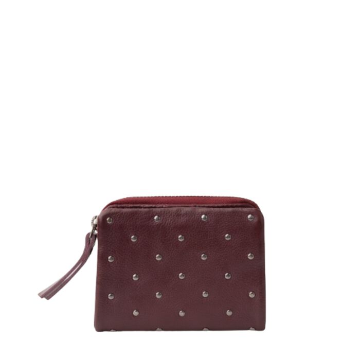 Cartera de Piel Katy Granate   3