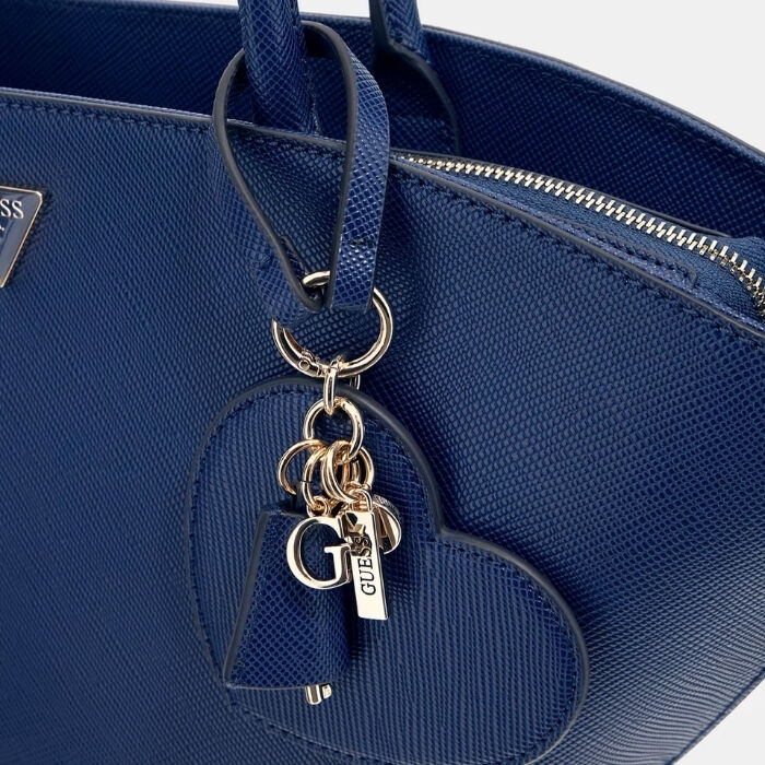 Bolso de Hombro Bolena Saffiano Azul   4
