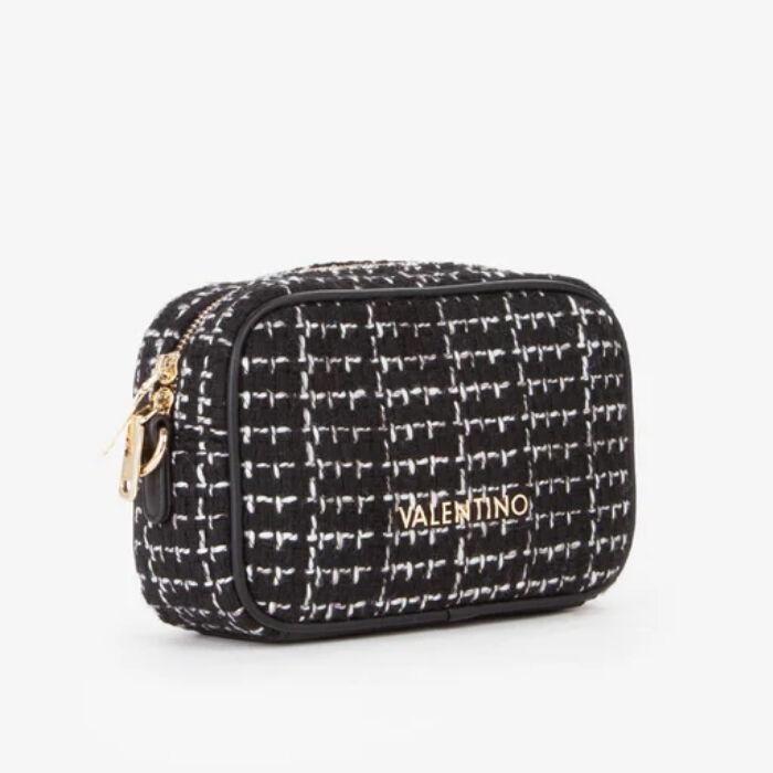 Bolso Bandolera Spalla Tweed Negro   2