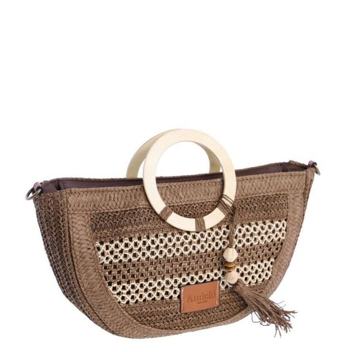 Bolso de Mano Cadaqu&eacute;s Marr&oacute;n   1