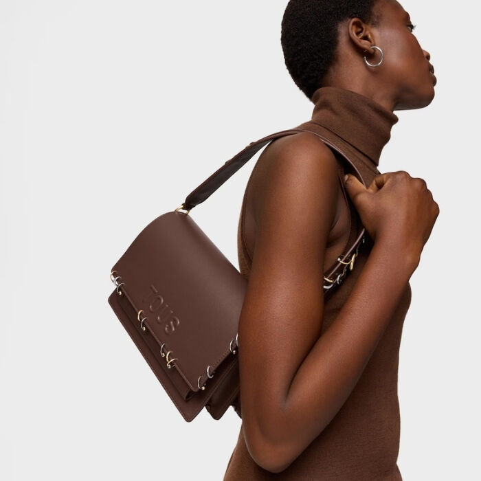 Bandolera Mediana Audree Earrings Marr&oacute;n   4