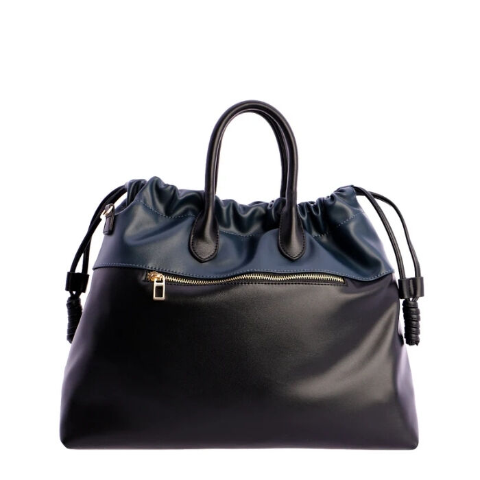 Bolso de Mano Negro Combinado   2