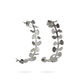 Pendientes Claudia Color Plata Grande  T. Única-220723 0