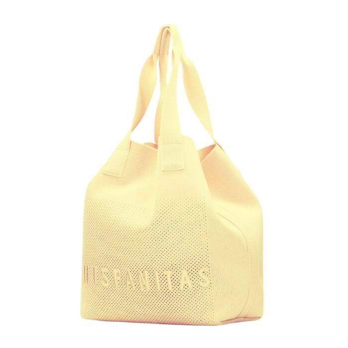 Bolso Tote Knitting Yellow   1