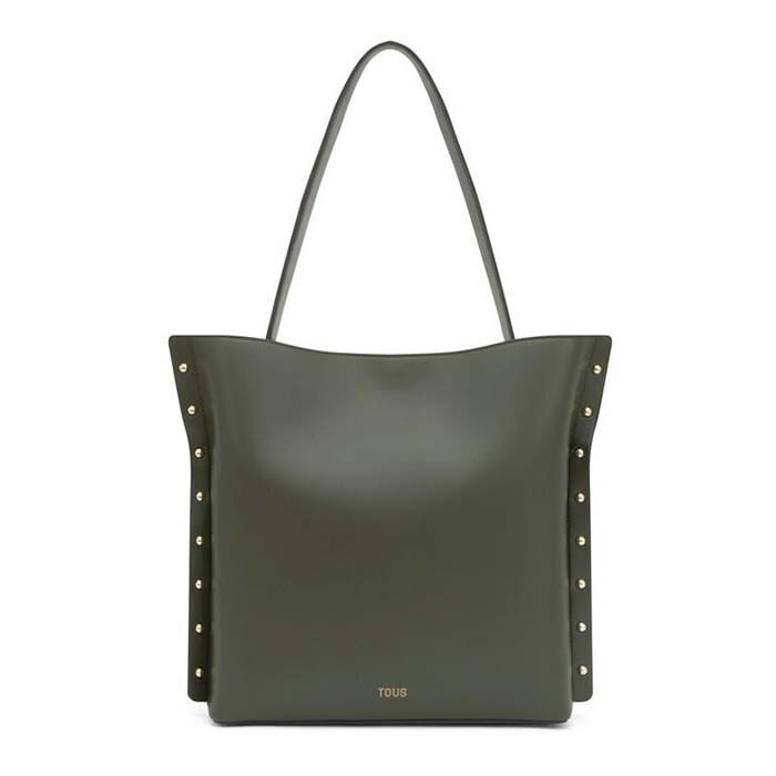 Bolso Tote Jewelry Studs Caqui   7