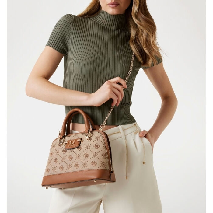 Bolso de Mano Neda Dome Marr&oacute;n   4