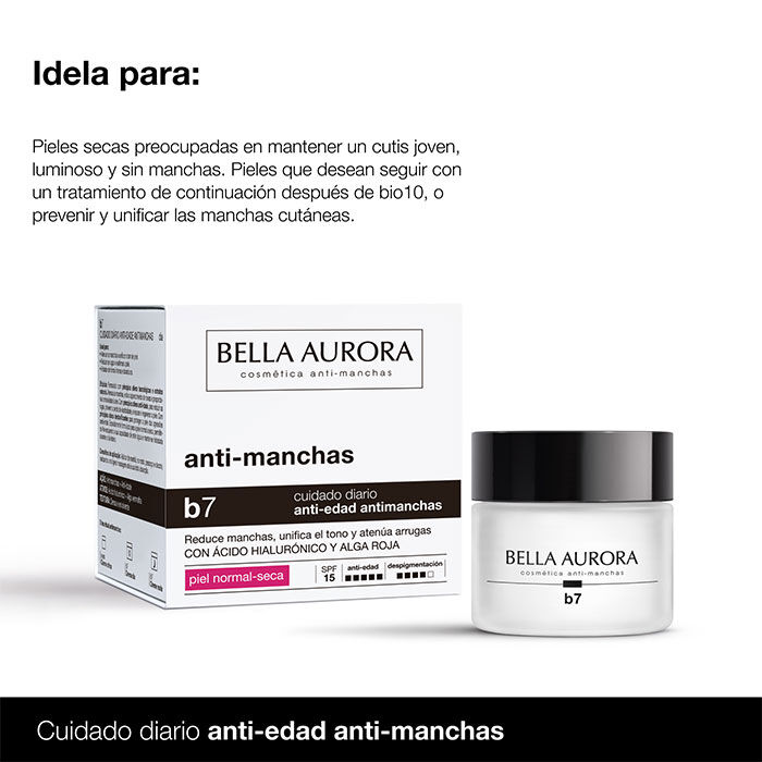 B7 Anti-Manchas Regenerador Aclarante Piel Normal-Seca SPF15  50ml-129035 5