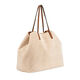 Bolso Shopper Victtoria Pelo Sint&eacute;tico Crema   2