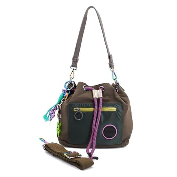 Bolso Bucket Deep Recycled Khaki   4