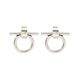 Pendientes Omega Color Plata  T. Única-214960 0