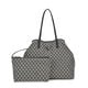 Bolso Tote Eco Victoria Negro Estampado Geométrico   0