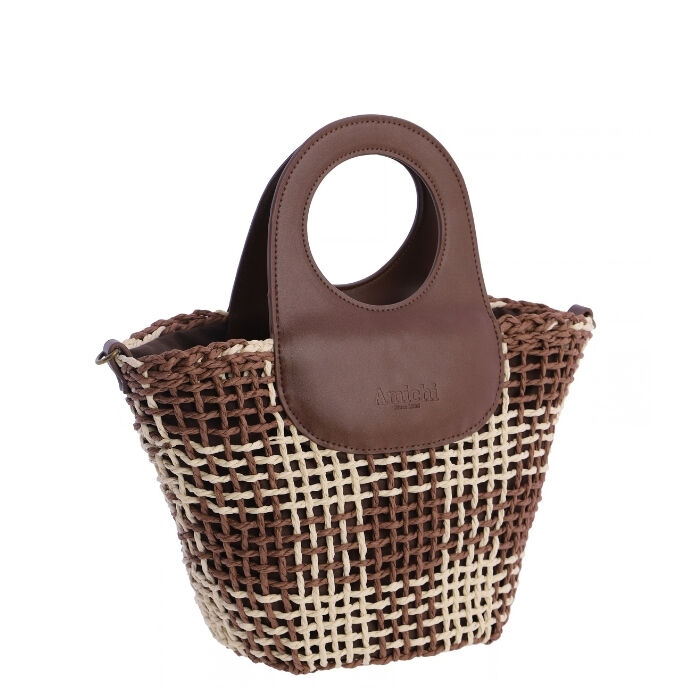 Bolso de Mano Necre Marr&oacute;n   1