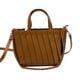 Bolso Tiras Superpuestas Marrón   0