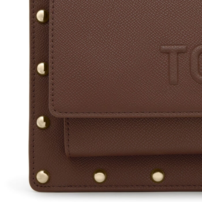 Bandolera Mediana Audree Studs Marr&oacute;n   7