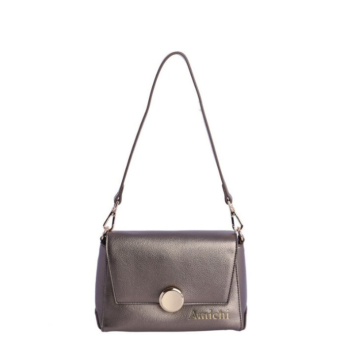 Bolso de Mano Esta&ntilde;o Plateado   5