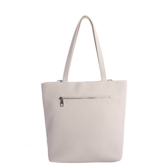 Bolso Shopper Marfil Cadena Blanco   1