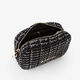 Bolso Bandolera Spalla Tweed Negro   4