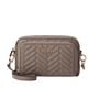Mini Bandolera Anning Pespunteada Dark Taupe   0