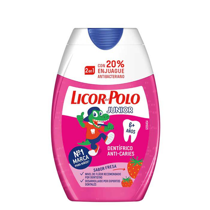 Dent&iacute;frico 2 en 1 Fresa Fresca 6+  