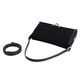 Bolso Bandolera Suede Solapa Negro   4