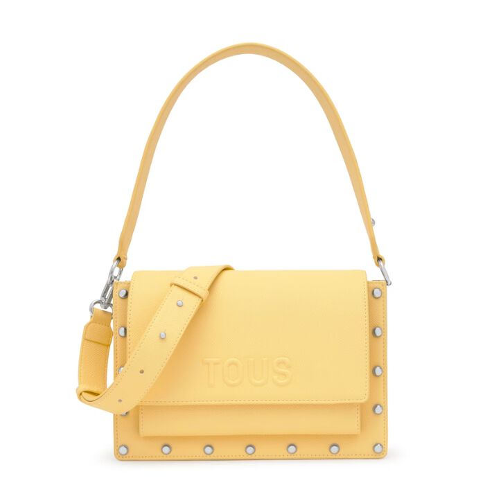 Bandolera Mediana Audree Studs Amarillo  