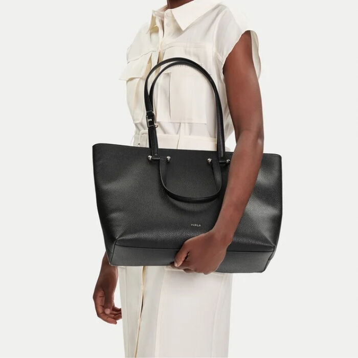 Furla Duetto Bolso Shopper Negro   4