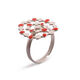 Anillo Carla Esmalte Color Plata  T. Única-216629 0
