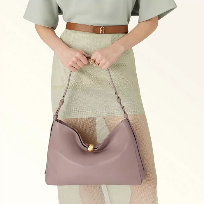 Furla Sfera Soft Bolso de Hombro Malva   6