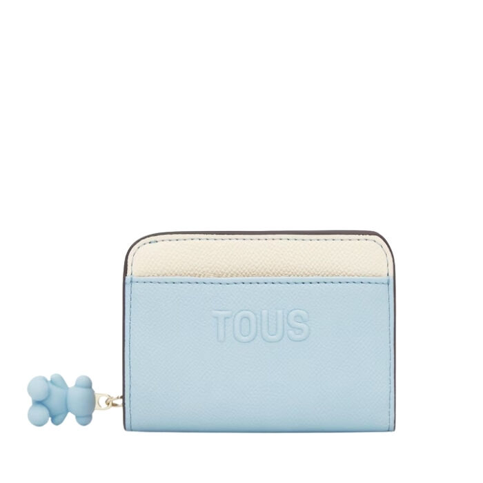 Billetera Audree Saffiano Azul Cielo   4