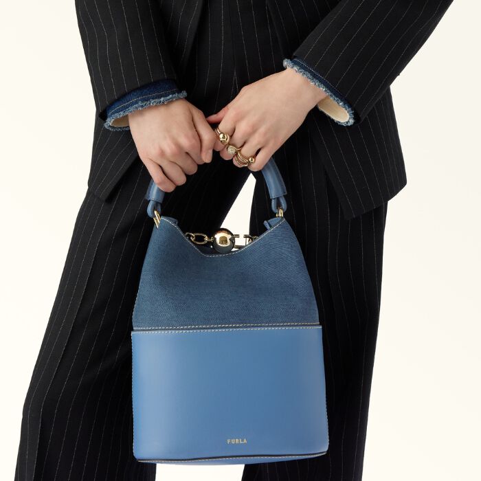 Furla Sfera Bolso Cubo Denim   6
