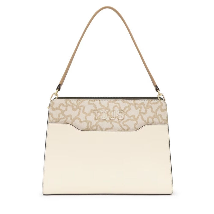 Bolso Shopper Pequeño Kaos Icon Marfil  