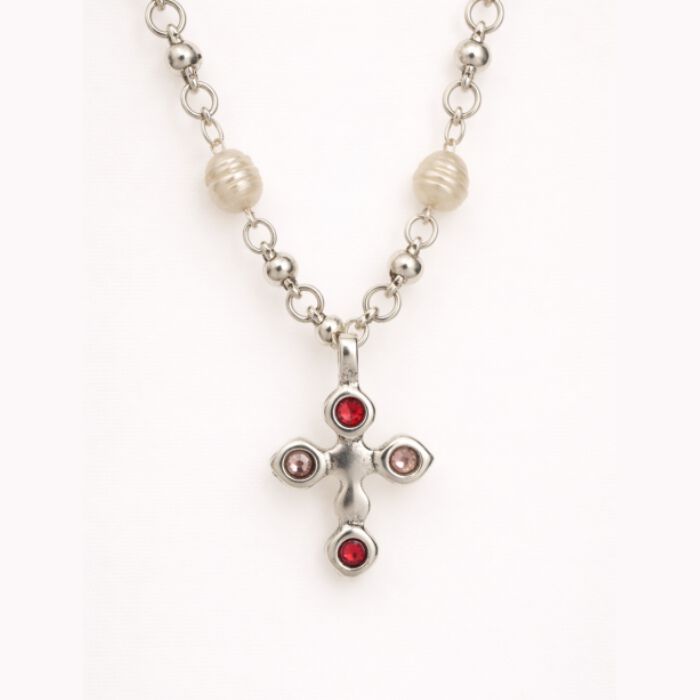 Collar Alma Plata y Piedras  T. &Uacute;nica-236293 0