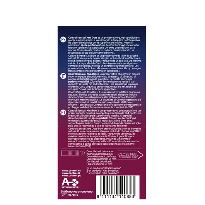 Preservativo Sensual Xtra Dots  1ud.-200460 2