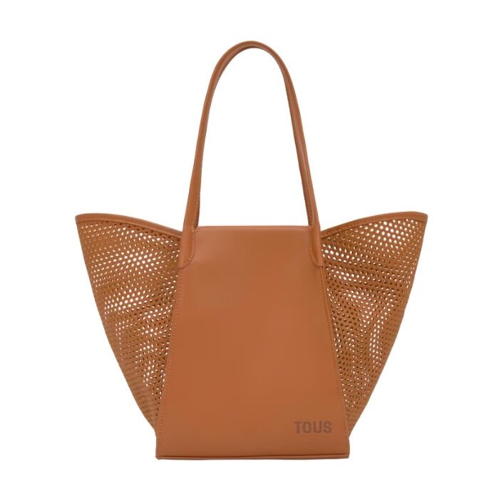Capazo Mediano Tulip Cutout Camel  