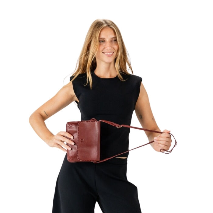 Bolso Bandolera Hartch Burdeos   1