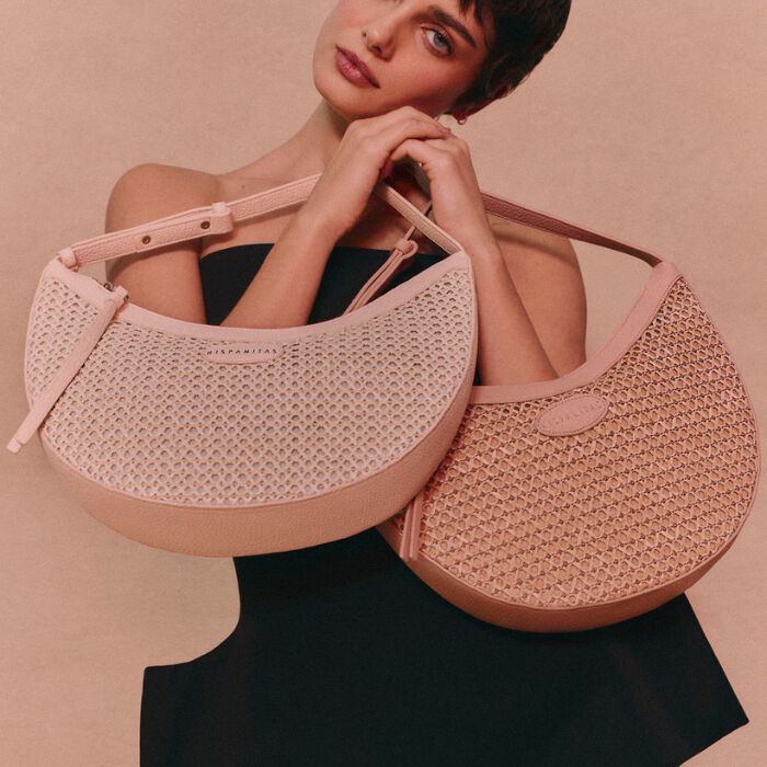 Bolso Hobo Rafia Crema   1