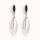 Pendientes Nigella Plata Negro  T.&Uacute;nica-236291 0