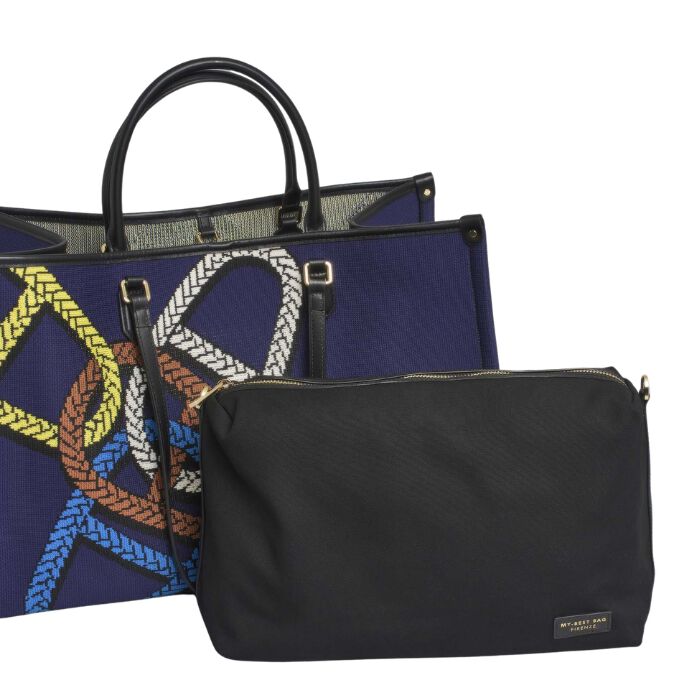 Bolso Tote Bordado Cadenas  T. &Uacute;nica-235976 1