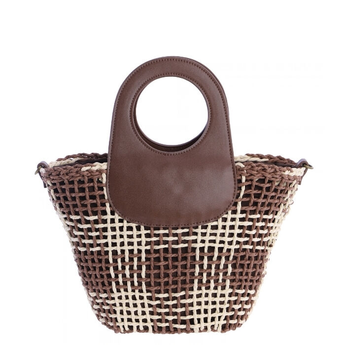 Bolso de Mano Necre Marr&oacute;n   3