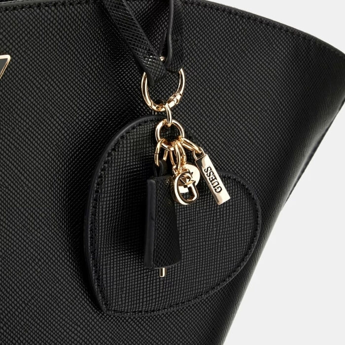 Bolso de Hombro Bolena Saffiano Negro   4