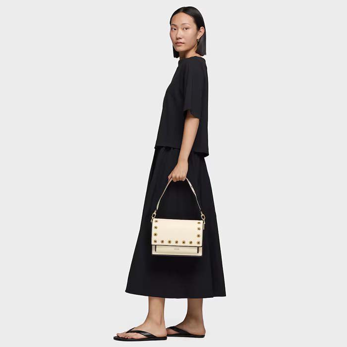 Bandolera Mediana Beige Audree Trampantojo   5