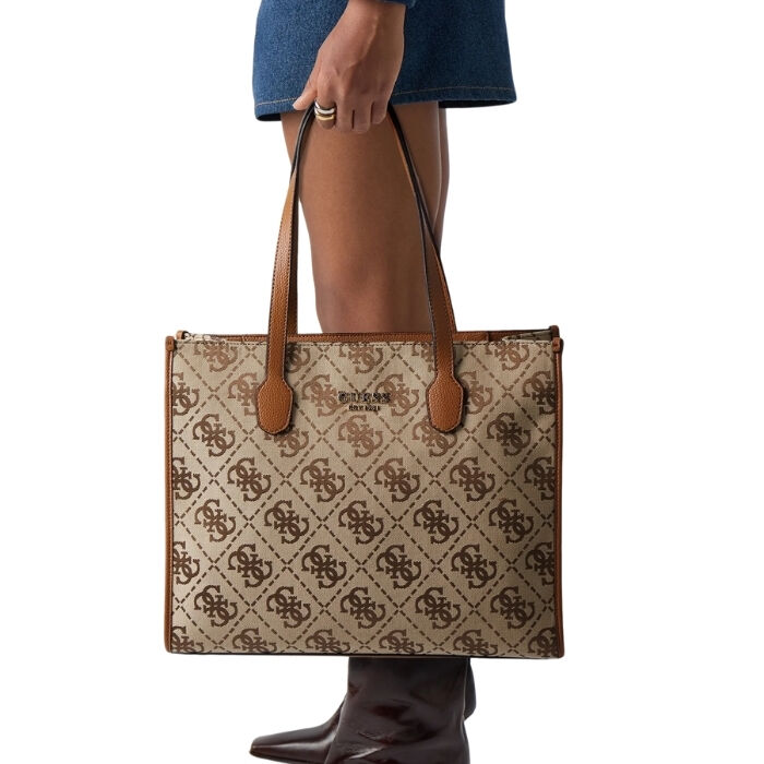 Bolso de Hombro Tote Silvana Camel   4