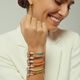 Pulsera Cuero Amarilla Color Plata  T. S-225561 1
