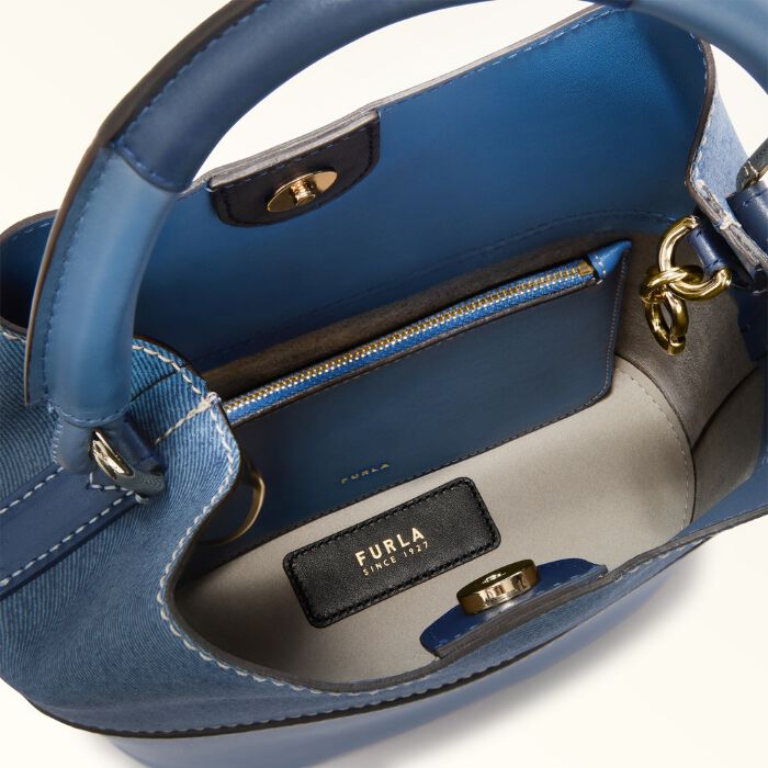 Furla Sfera Bolso Cubo Denim   2