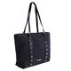 Bolso Shopper Suede Negro   1